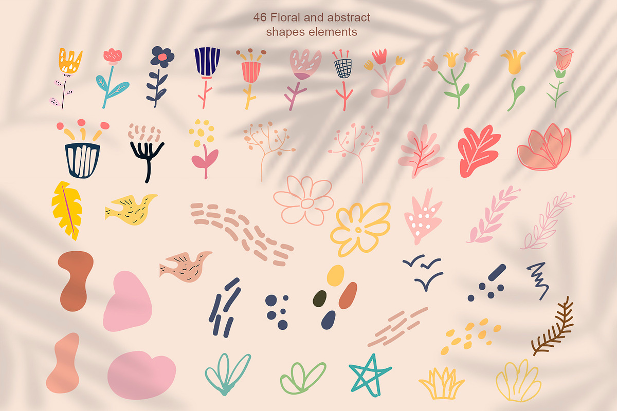 Boho Floral & Abstract Vector Kit, a Pattern Graphic by animatizmagix (Photo 9 of 10)