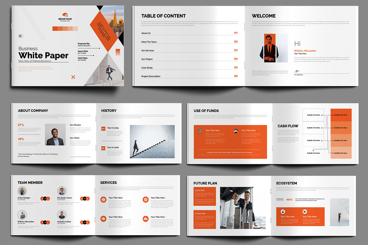 White Paper Layout, a Brochure Template by MightyDesign (Photo 1 of 8)