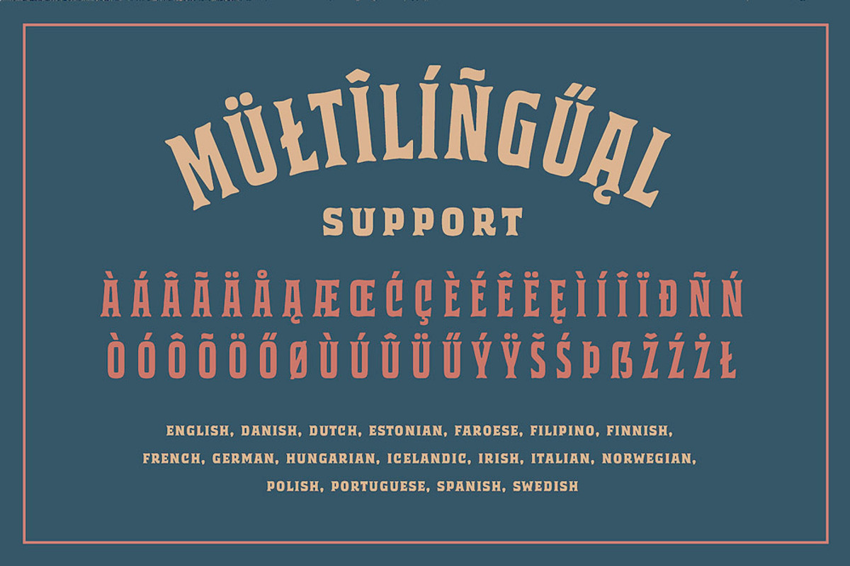 Bourbon House font + Vintage Frames, a Serif Font by Andrey Sharonov (Photo 9 of 12)