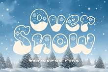 Over Snow is a cute Christmas font