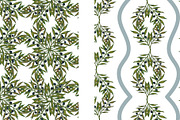 Mediterranean olive branch set, a Pattern Graphic by NayaChu (Thumbnail 6 of 11)