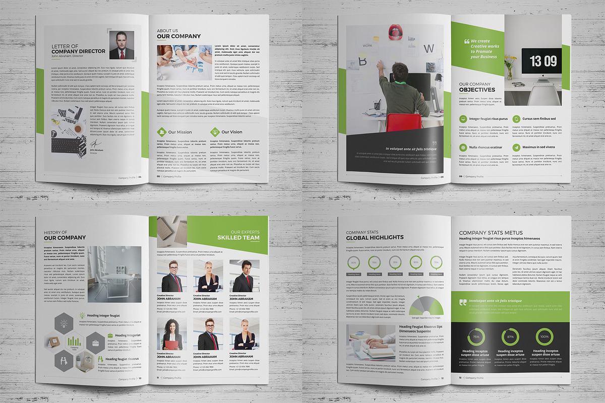 Company Profile Brochure, a Brochure Template by Miyaji75 (Photo 15 of 19)