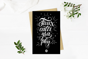 Faux Calligraphy workbook