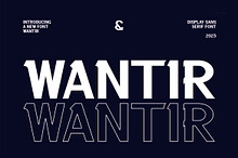 Wantir - Modern Sans Serif