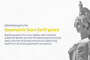 Zabal font family by FontPeople, a Sans Serif Font by FontPeople (Thumbnail 5 of 6)