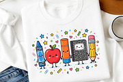 Back to School Cartoon Supplies PNG, a Transportation Illustration by Digital Artistic99 (Thumbnail 5 of 8)