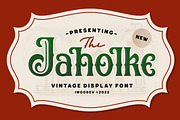 Jaholke - Decorative Vintage Font, a Font by Imoodev (Thumbnail 1 of 5)