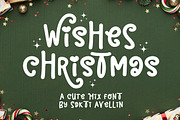 Wishes Christmas - Cute Mix Font, a Handwritten Font by SaktiAvellin (Thumbnail 1 of 8)