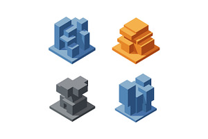 Geometric structures in various colo, an Illustration by designvectx