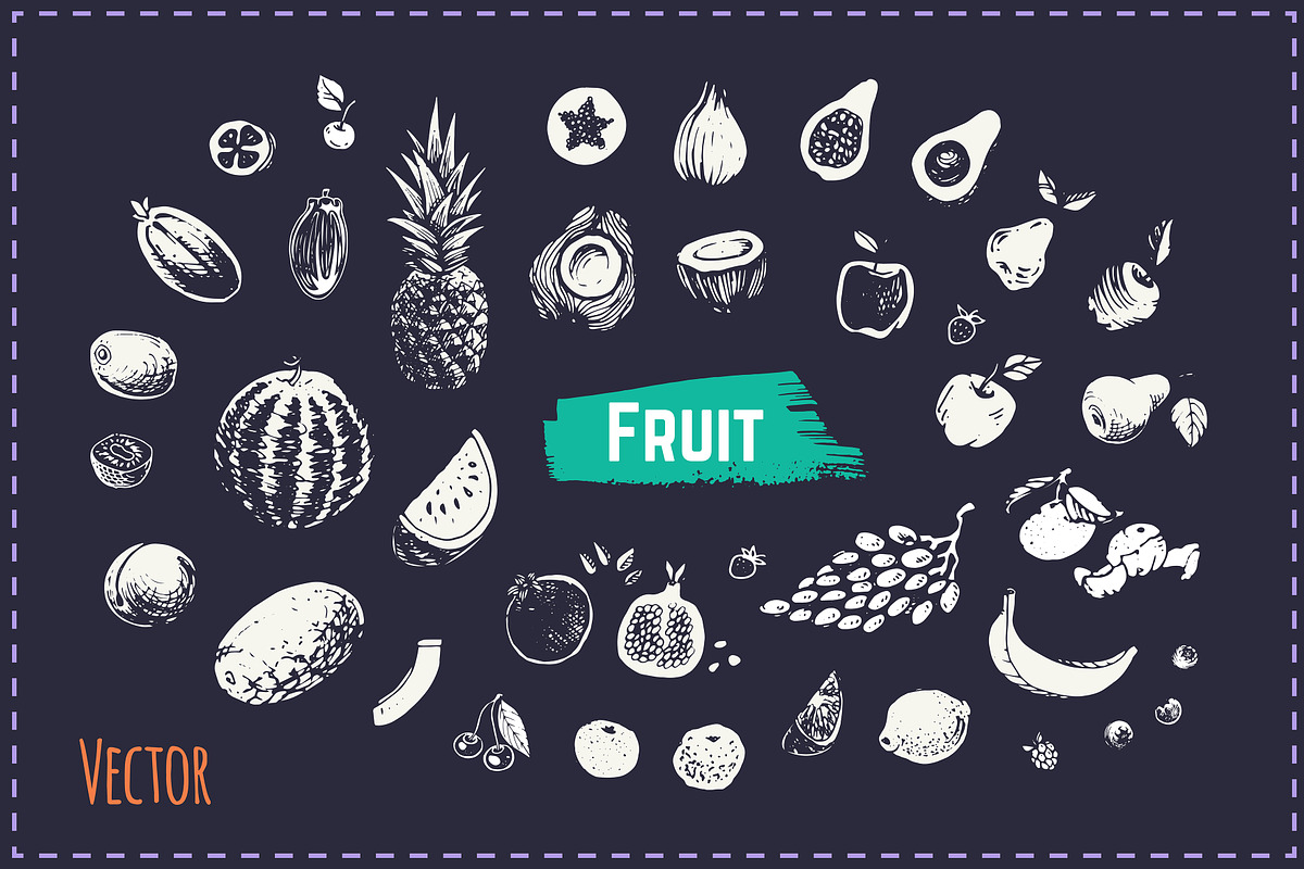 Hand-drawn Cooking and Food Icons, a Decorative Illustration by Margo Miller (Photo 36 of 48)