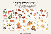 Fall Camping Forest Landscape, a Seasonal Illustration by Catch the Dream Art (Thumbnail 11 of 13)