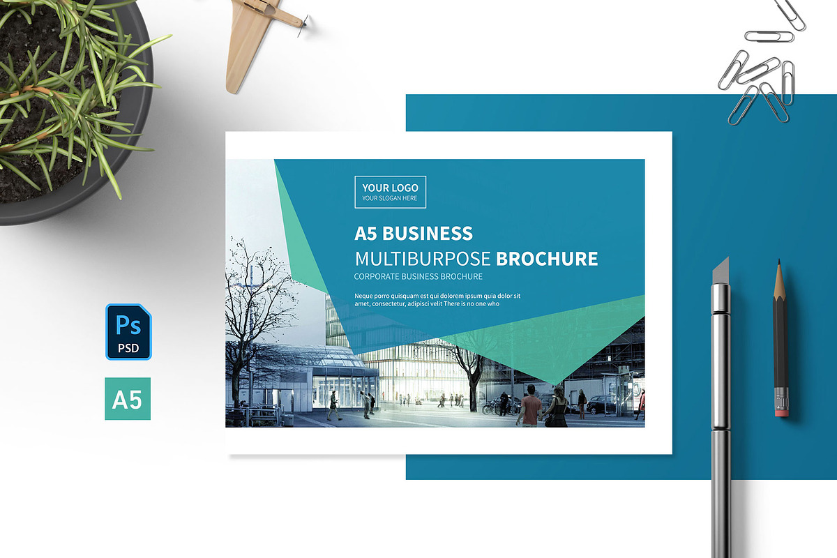 A5 Business Multipurpose Brochure, a Brochure Template by New Lines (Photo 1 of 9)