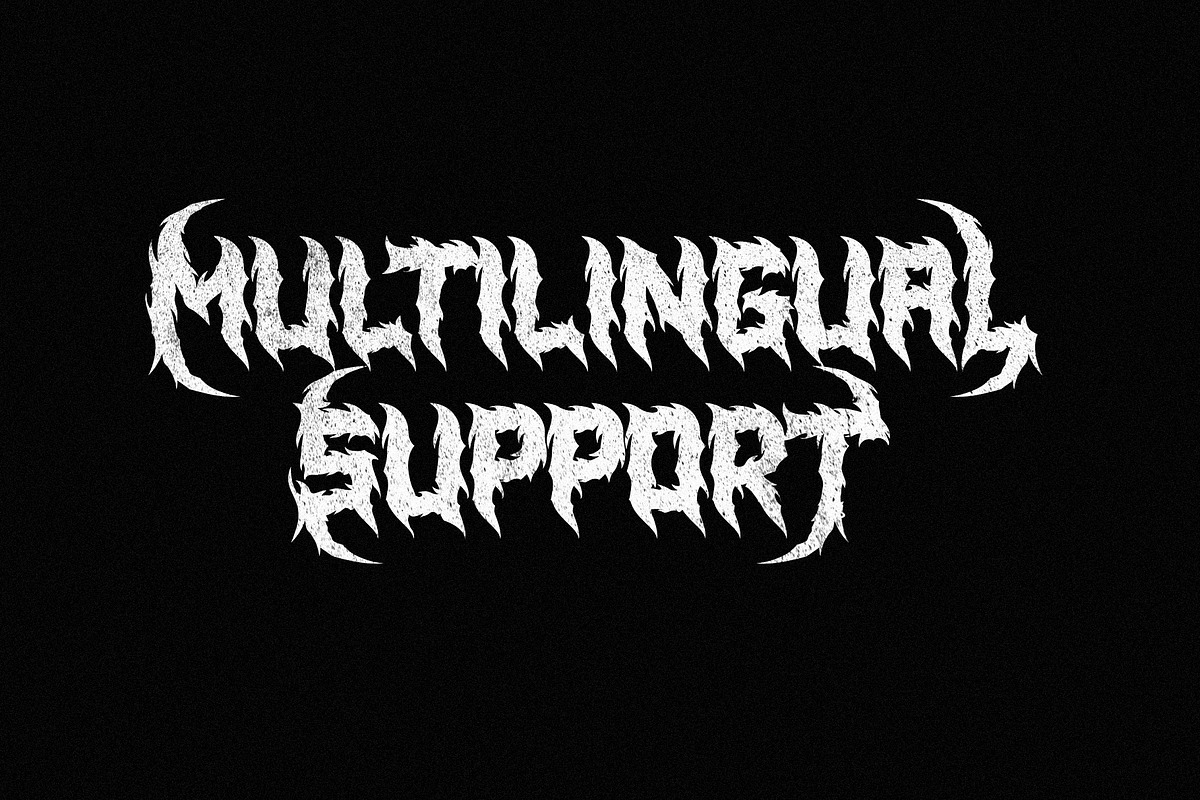 Medicine Drops - Death Metal Font, a Blackletter Font by Multype Studio (Photo 11 of 12)