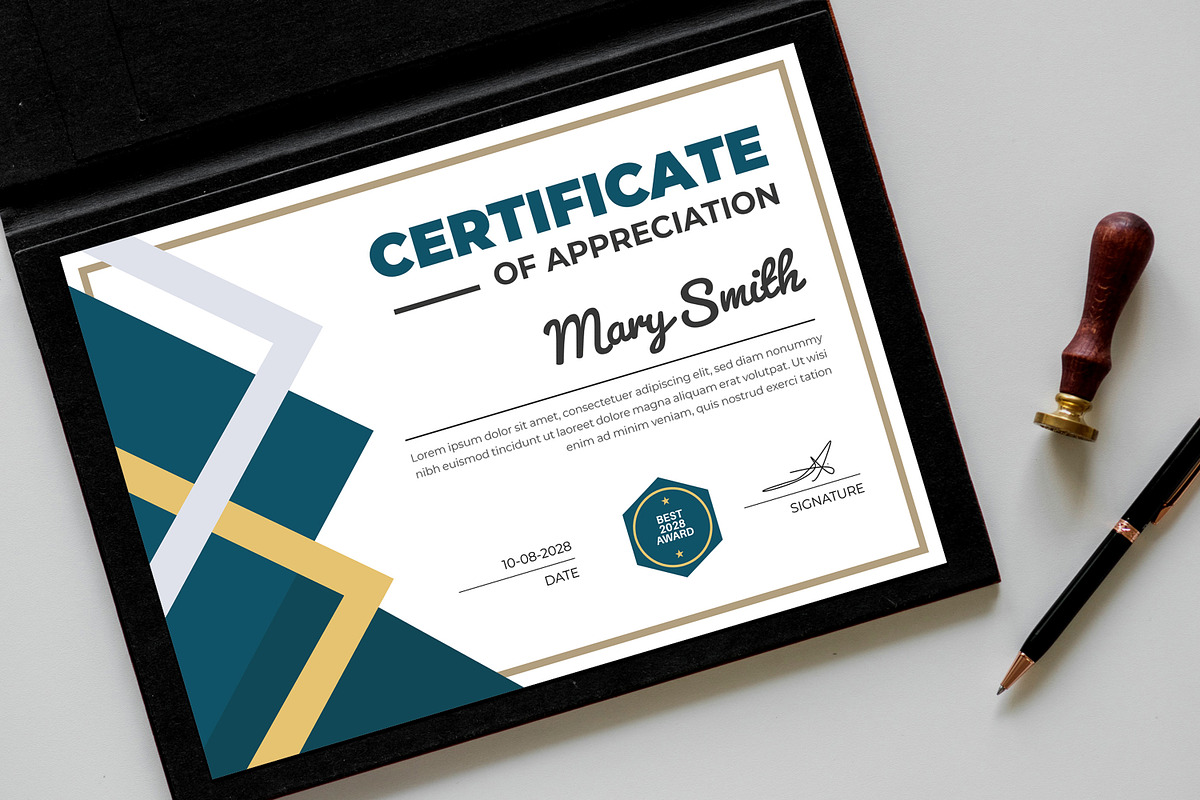 Certificate Design, a Stationery Template by MightyDesign (Photo 3 of 6)