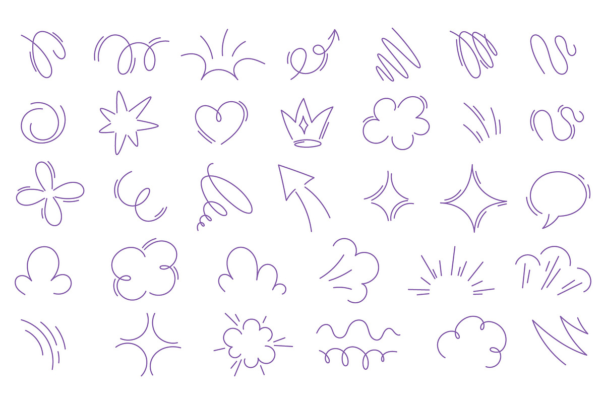 Collection of hand-drawn doodles, an Illustration by Ilia Design (Photo 1 of 4)