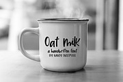 Oat Milk - a handlettered font, a Sans Serif Font by Nancy Ingersoll (Thumbnail 1 of 7)