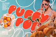 PUFFY POP BUBBLE FONT DUO, a Handwritten Font by Artcoast Fonts (Thumbnail 1 of 12)