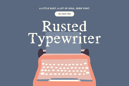 Rusted Typewriter Font