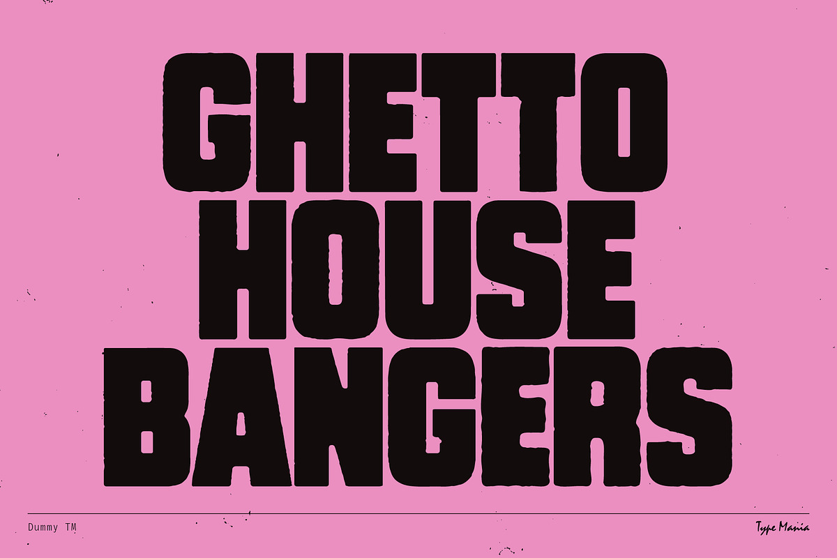 Dummy TM – Bold Distressed Type, image size:1200x800