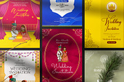 Indian Wedding Invitation Cards, an Invitation Template by Creative Hatti (Thumbnail 2 of 6)