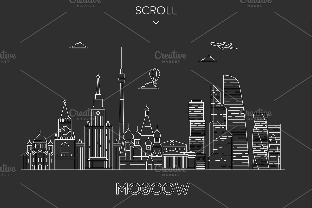 Collection of 14 cities skylines, an Illustration by GlebTagirov (Photo 3 of 9)