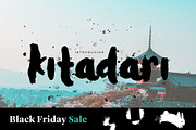 Kitadari Brush Font, a Script Font by VitaminRGB (Thumbnail 1 of 6)
