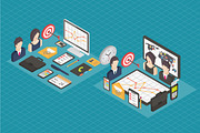 Isometric business icons, an Icon by Yapanda (Thumbnail 1 of 3)