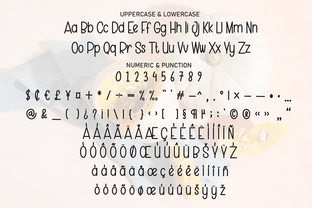Simple Pumpkin | Script Font, a Script Font by Scratchones (Photo 7 of 8)