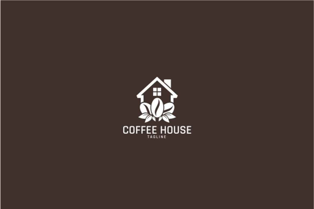 Coffee Cafe House Logo Template, a Branding & Logo Template by ...