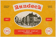 Rundeck - Vintage Texture Font, a Serif Font by Edignwn Type (Thumbnail 1 of 9)