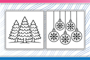 Winter Christmas Coloring Pages, an Illustration by LightExpress (Thumbnail 3 of 5)