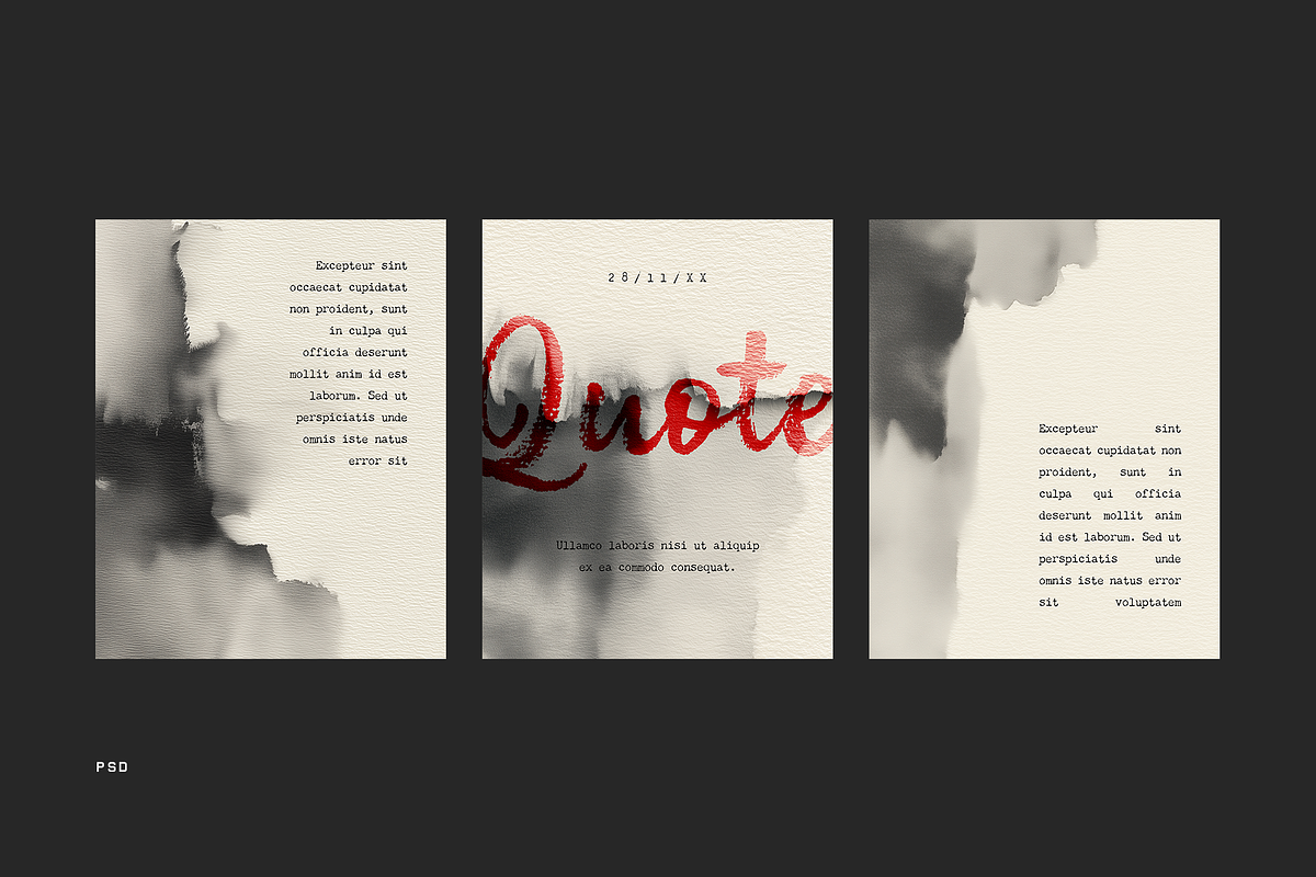 Minimal Watercolor Instagram Posts, a Social Media Template by Filip Studio (Photo 3 of 4)