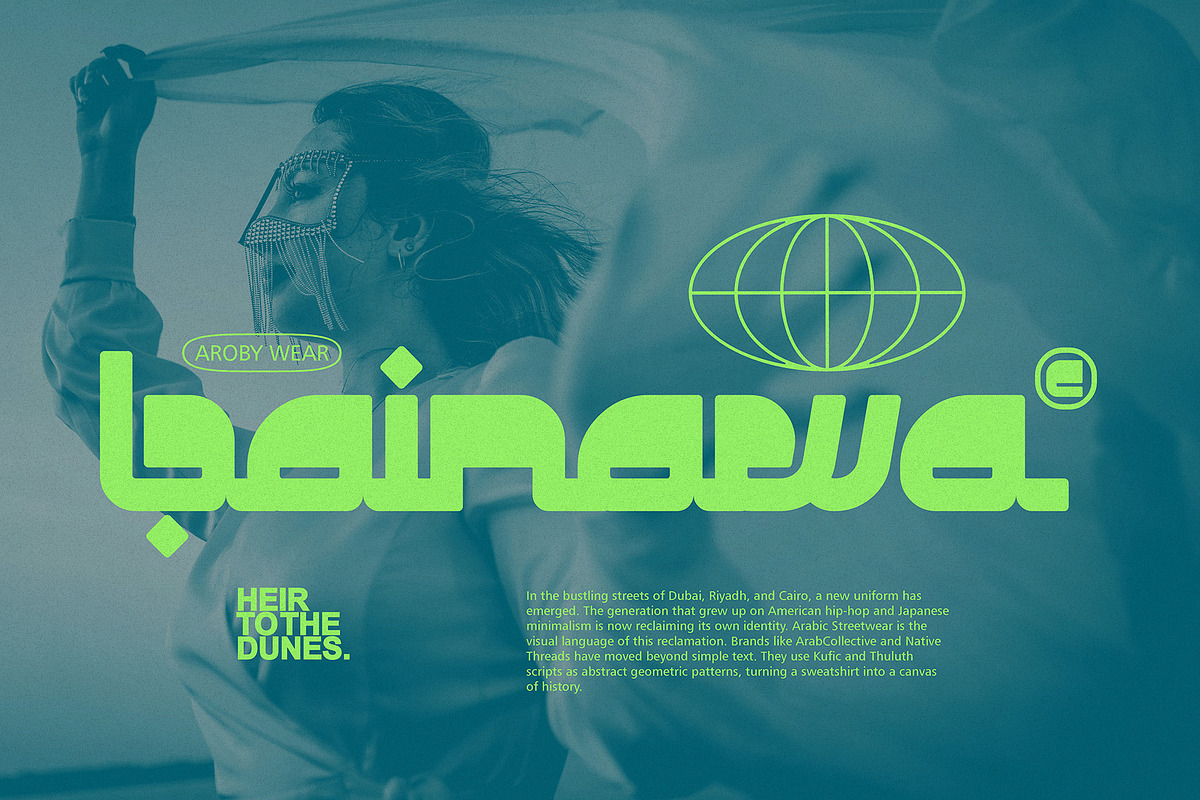 Busta - Arabic Style Display font, a Sans Serif Font by Bentype Studio (Photo 6 of 7)