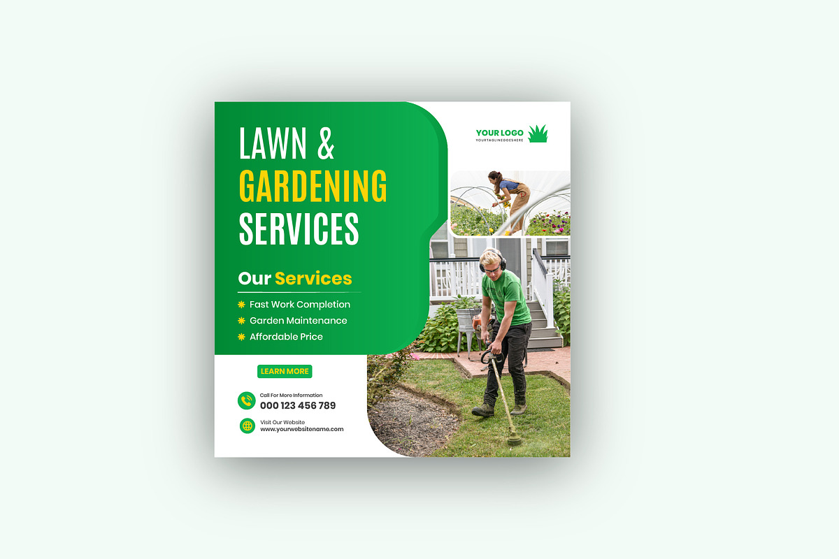 Lawn Garden Care Social Media post, a Social Media Template by Mk_Studio (Photo 5 of 5)