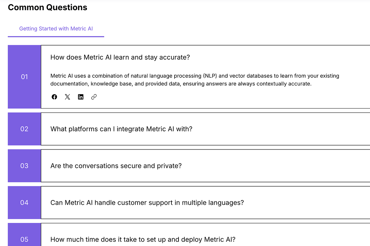 Metric AI Chatbot: Wix Studio SaaS, a Wix Template by Webstify (Photo 5 of 5)