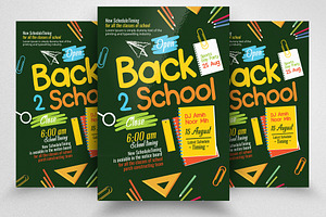 Back to School Flyer Template, a Flyer Template by Psd Templates