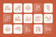 Housing and Interior Icons Set, an Outline Icon by Prosymbols (Thumbnail 6 of 7)