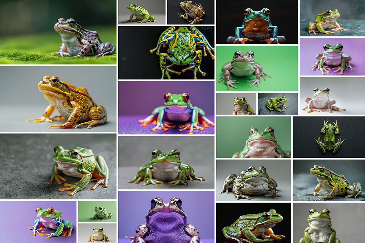 104 Frogs, an Animal Photo by Handmadefont (Photo 4 of 17)