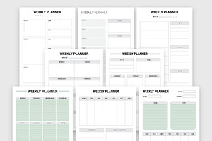 Daily Weekly Monthly Planner Bundle