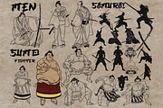 Japan traditional elements Procreate, a Brush Add-On by TheWhiteCatLab (Thumbnail 10 of 20)