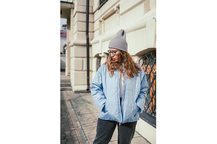 Portrait of a stylish woman in blue, a Person Photo by Jan Jack Russo Media