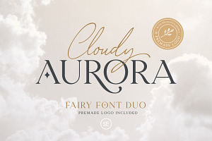 Cloudy Aurora - Font Duo LOGOS