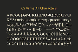 CS Vilma Uncial Font