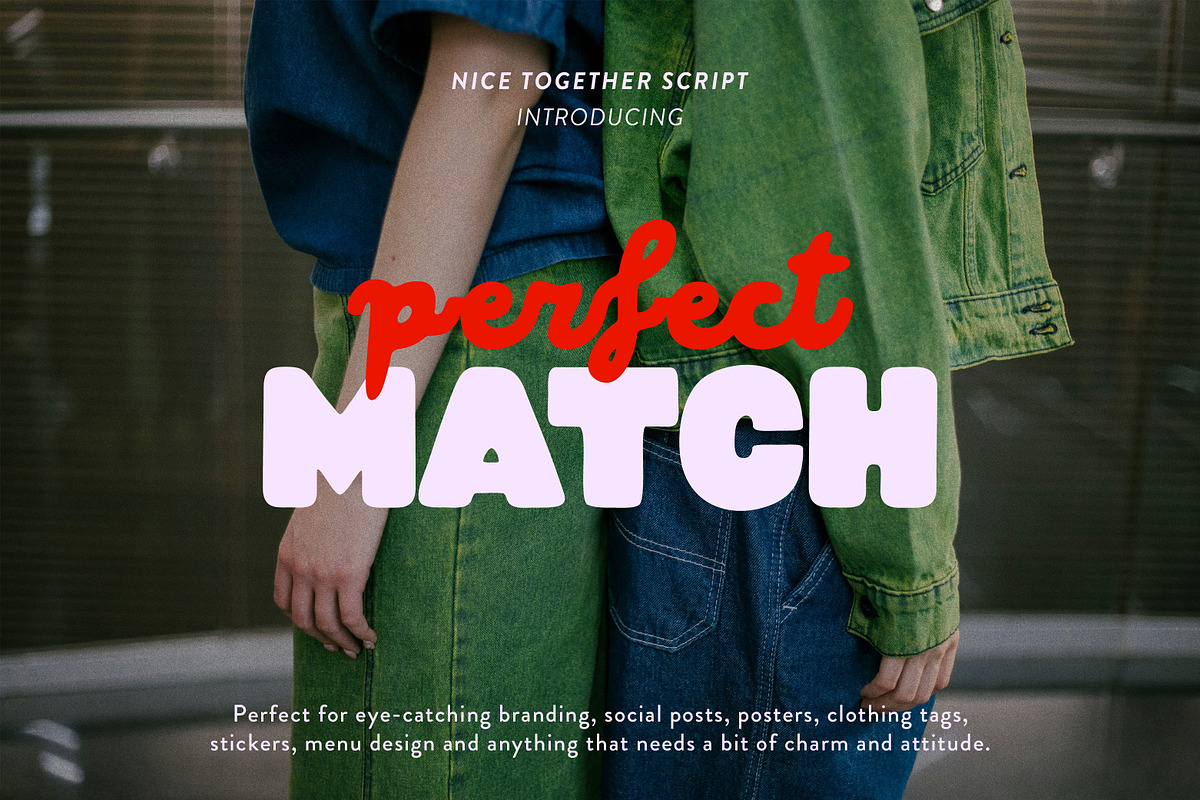 Nice Together Playful Vibe Script, a Script Font by Struvictory.art (Photo 2 of 9)