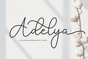 Adelya | Script Font, a Handwritten Font by Scratchones (Thumbnail 1 of 9)