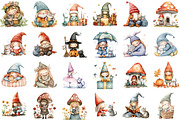 Cute LIttle Girl Gnome and Cat Clipa, an Illustration by Sublimation Artist (Thumbnail 2 of 6)
