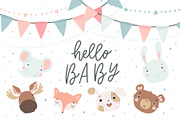 Baby Shower -Animal set, an Animal Illustration by Cute Atelier (Thumbnail 1 of 6)