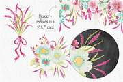 Pink Veronica Watercolor Clip Art, an Illustration by fashionaddict (Thumbnail 7 of 8)
