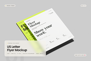 US Letter Flyer Mockup, an Advertising Mockup by Toasin Studio