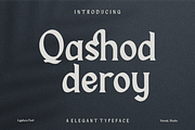Qashod deroy - Vintage Font, a Serif Font by Viswal Studio (Thumbnail 1 of 7)